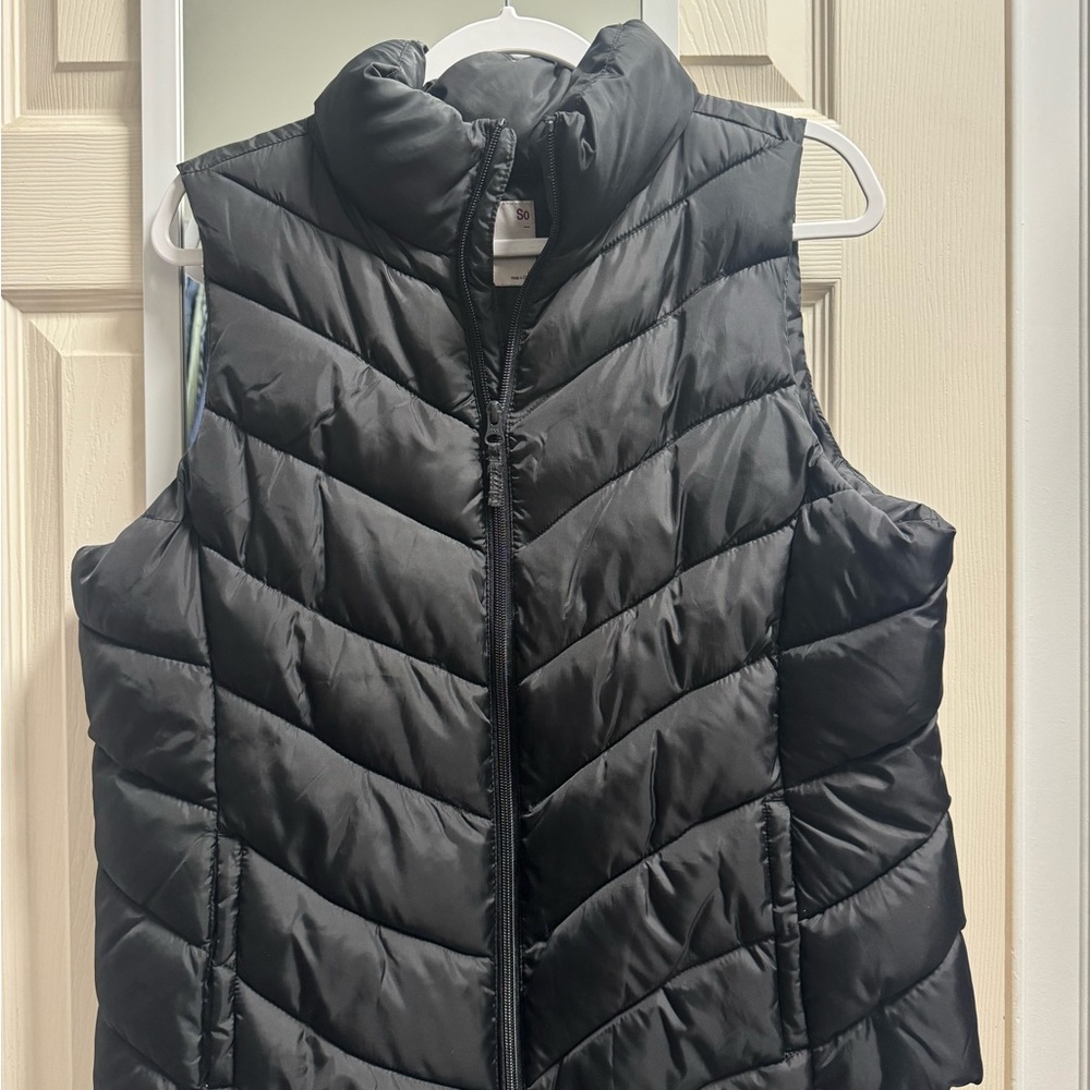 SO Women's Quilted Black Vest